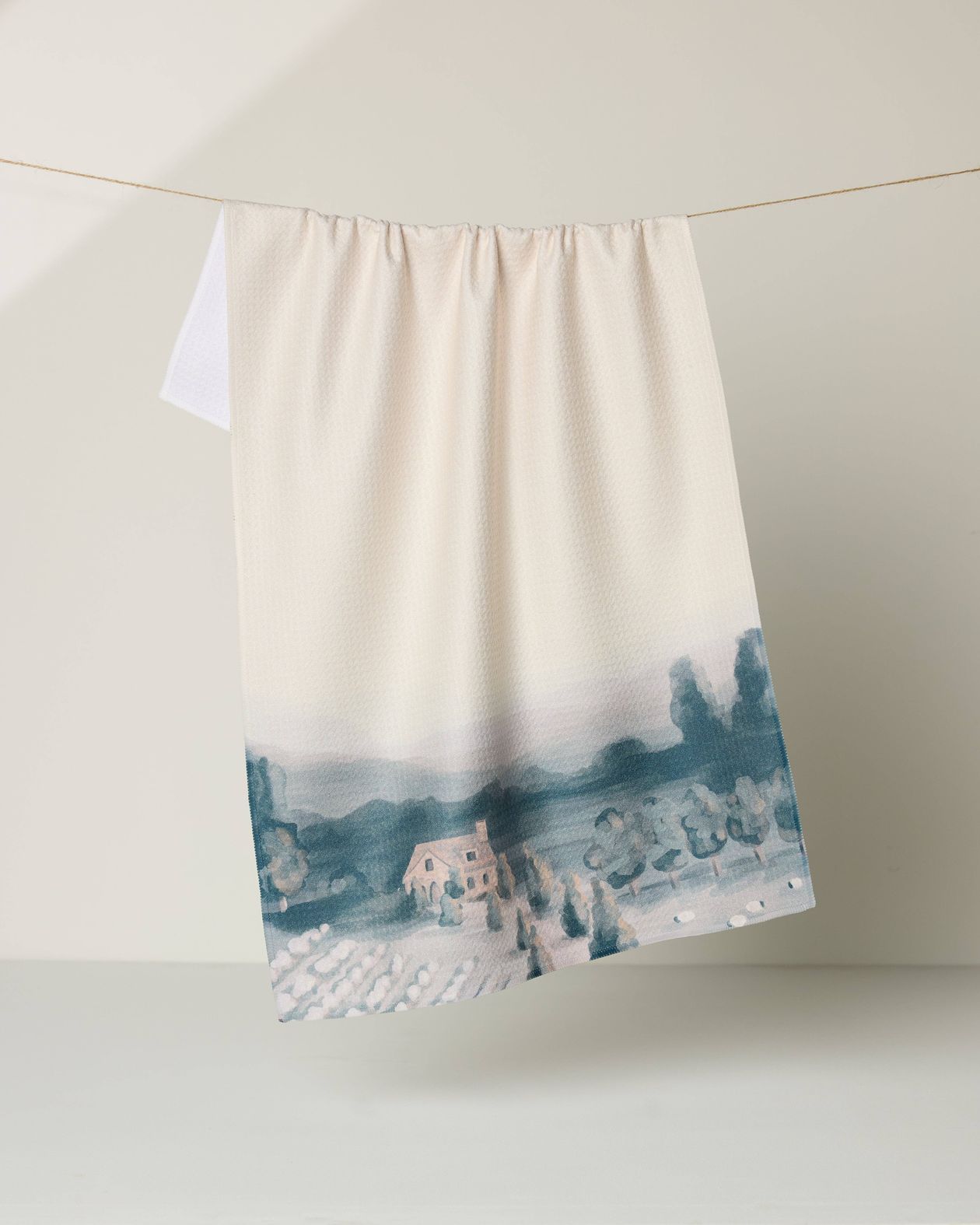 French Cottage Printed Kitchen Tea Towel