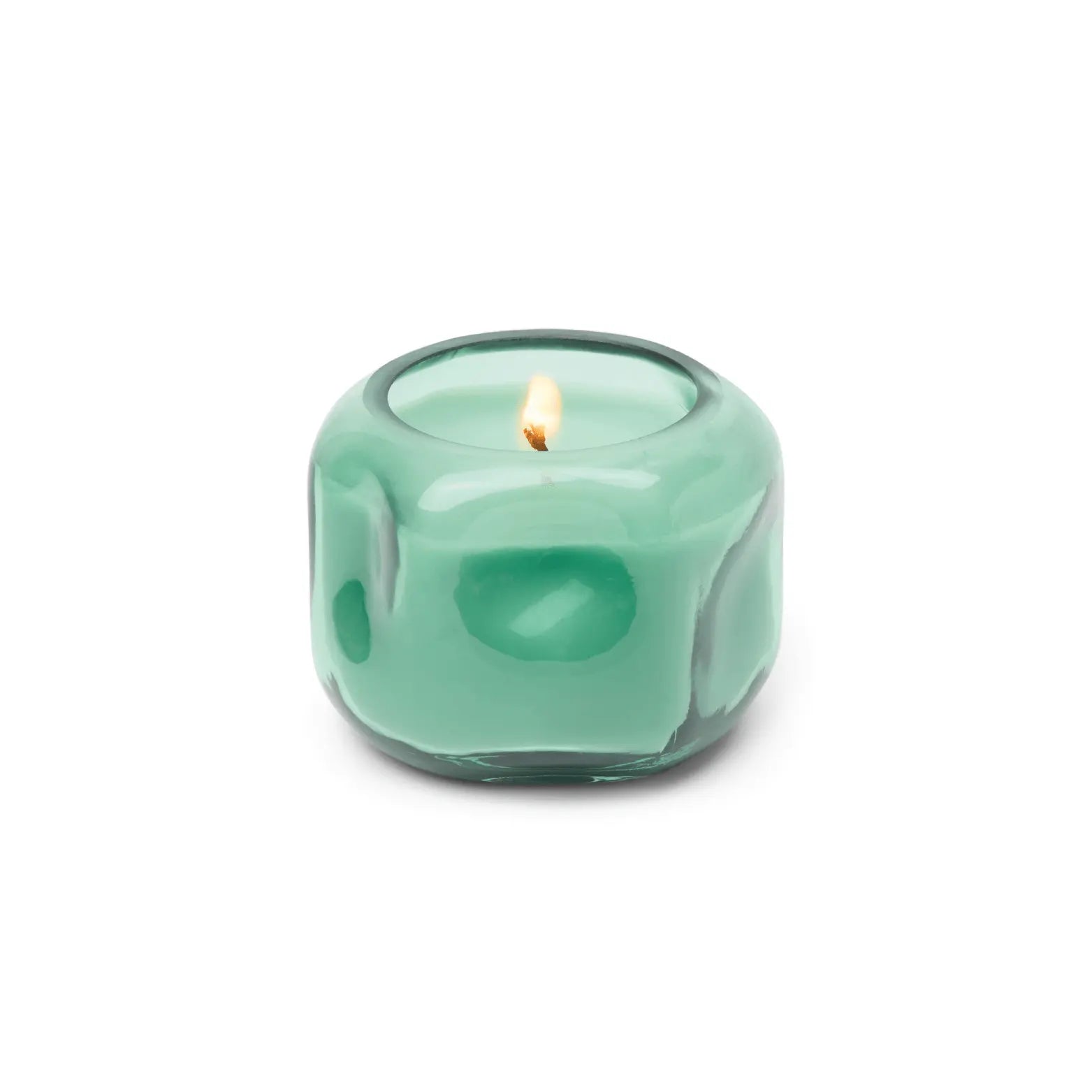Rose & Lee Co Basalt Turquoise 5 oz Glass Candle, Fresh Air & Sea Salt Candles