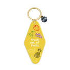 Yellow Fruit Printed Keychain