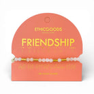 Rose & Lee Co Morse Code Pearl & Stone Beaded Bracelet, Friendship Bracelets