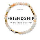 Rose & Lee Co Morse Code Pearl & Stone Beaded Bracelet, Friendship Bracelets