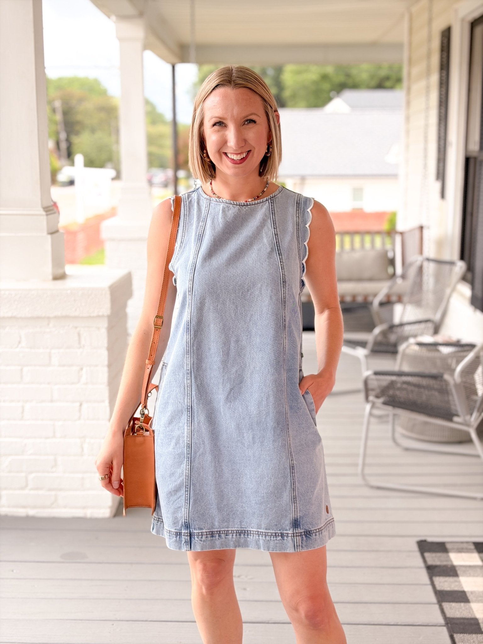 Rose & Lee Co Vito Dress, Bleu Jean Casual Dresses