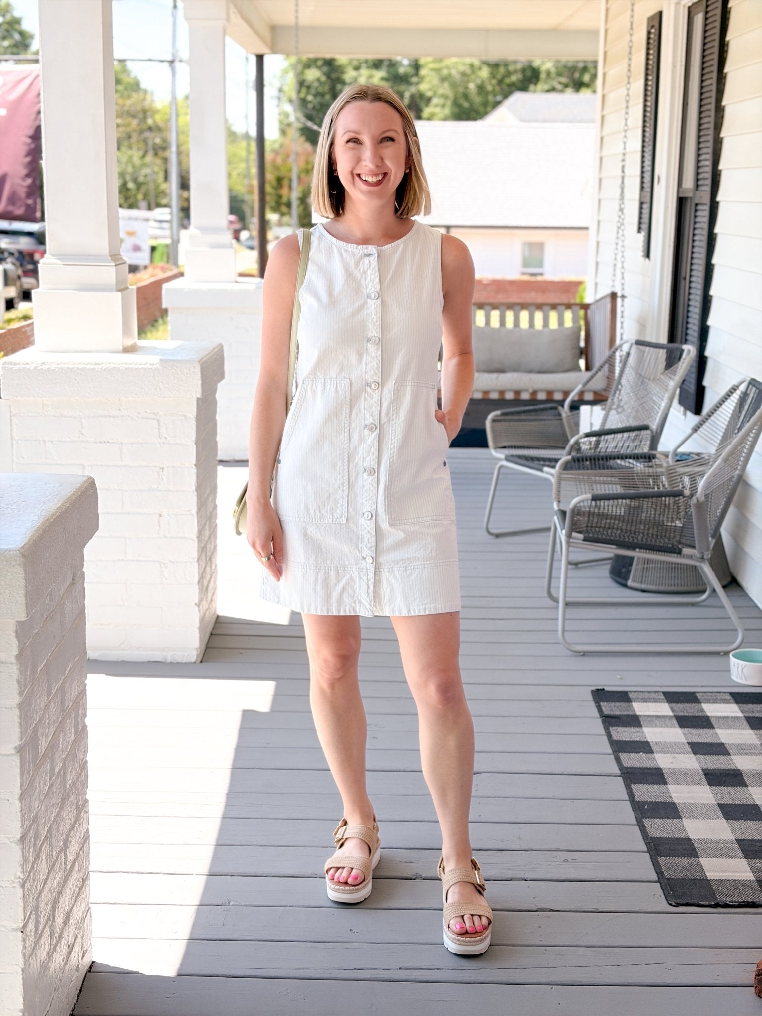Rose & Lee Co Calypso Dress, Creme Casual Dresses