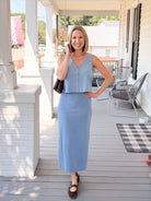 Rose & Lee Co Gail Skirt, Santorini Indigo by Z Supply Skirts