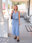 Rose & Lee Co Gail Skirt, Santorini Indigo by Z Supply Skirts