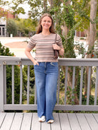 Rose & Lee Co Gatewood Sweater, Heather Ash by Z Supply short sleeve