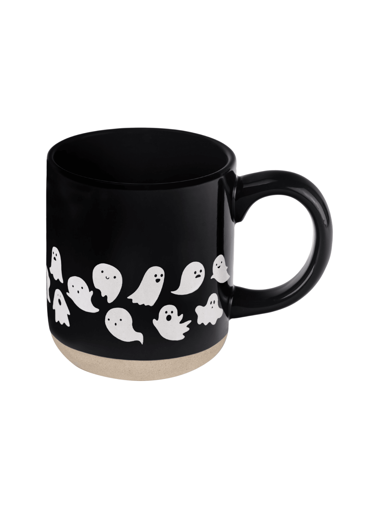 Rose & Lee Co Coffee Mug, Ghost Pattern Stoneware Drinkware