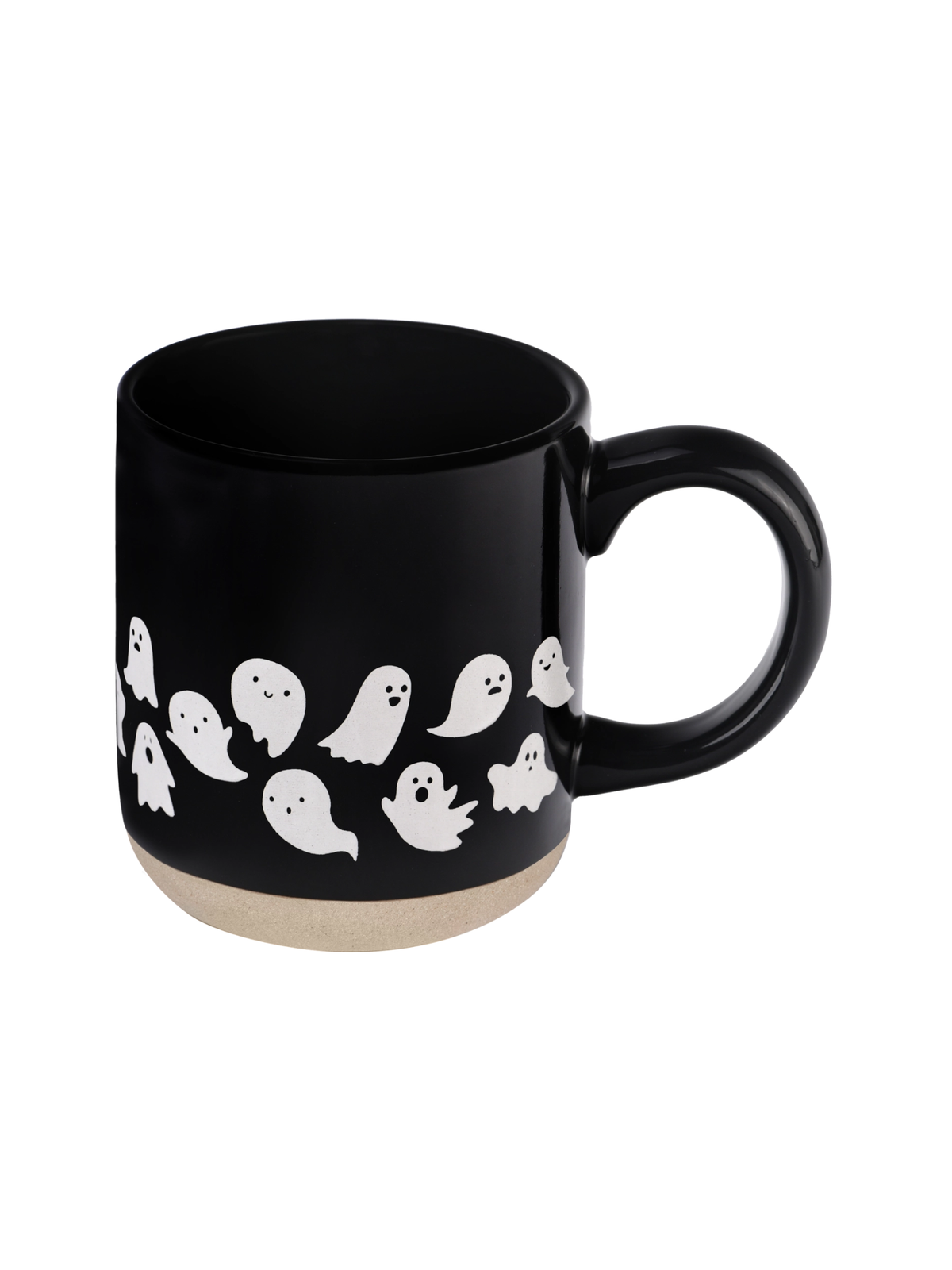 Rose & Lee Co Coffee Mug, Ghost Pattern Stoneware Drinkware