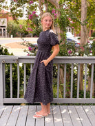 Rose & Lee Co Gigi Dress, Navy Polka Dot by Marine Layer Casual Dresses