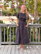 Rose & Lee Co Gigi Dress, Navy Polka Dot by Marine Layer Casual Dresses