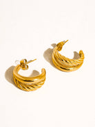 Braided Double Hoop Earrings