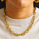 Rose & Lee Co Gold Chunky Cable Chain Necklace Necklaces