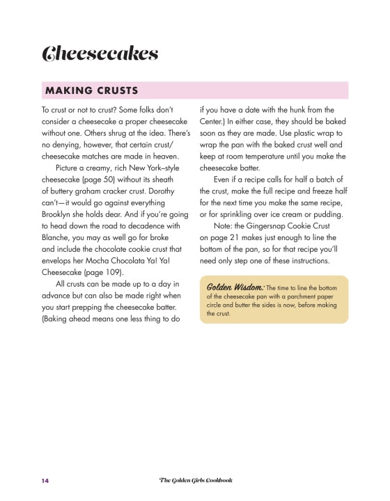 Golden Girls Cookbook