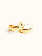 Rose & Lee Co Stride Hoops, Gold Earrings