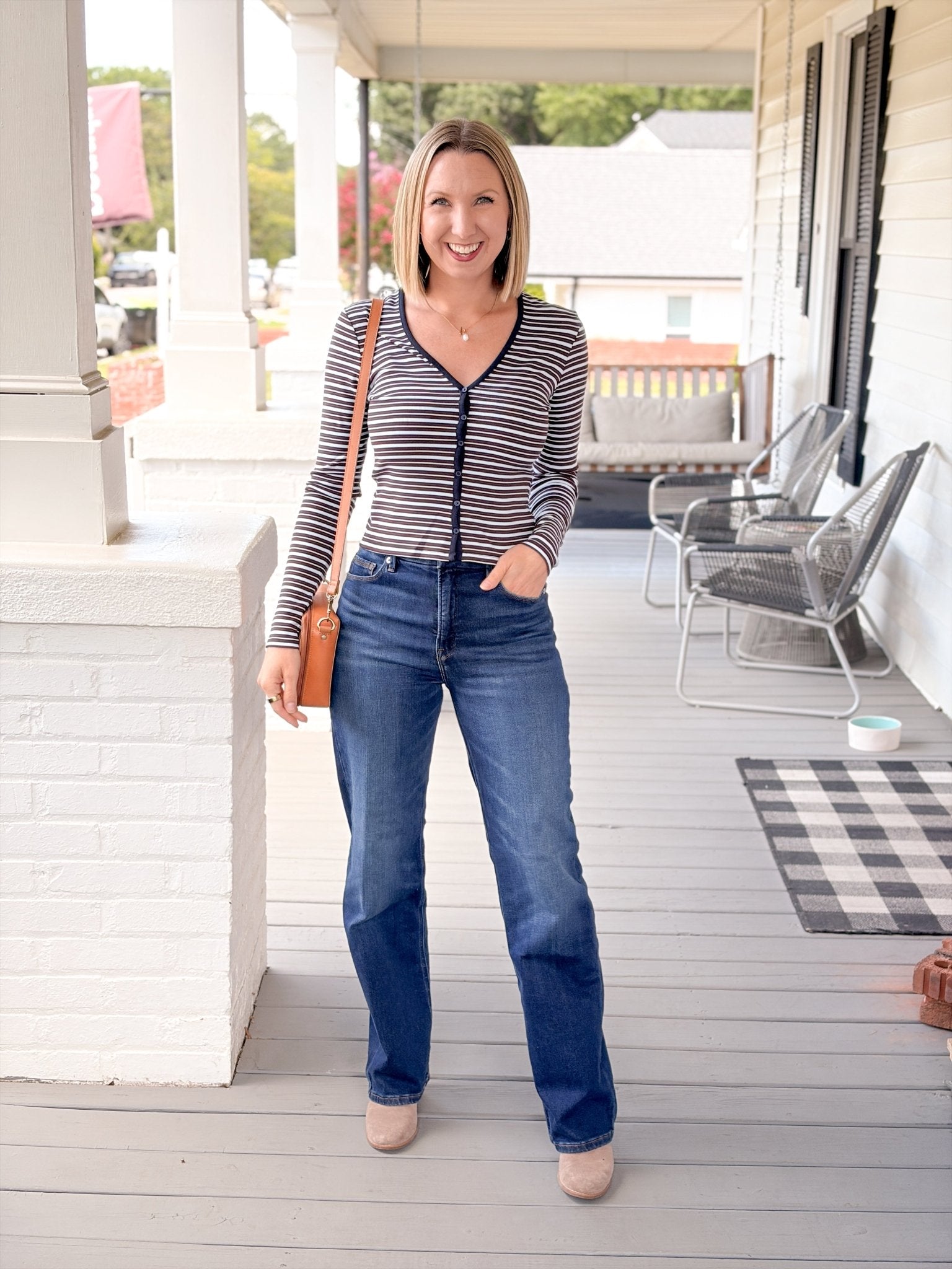 Rose & Lee Co Good True Straight Jeans, Indigo572 by Good American Denim