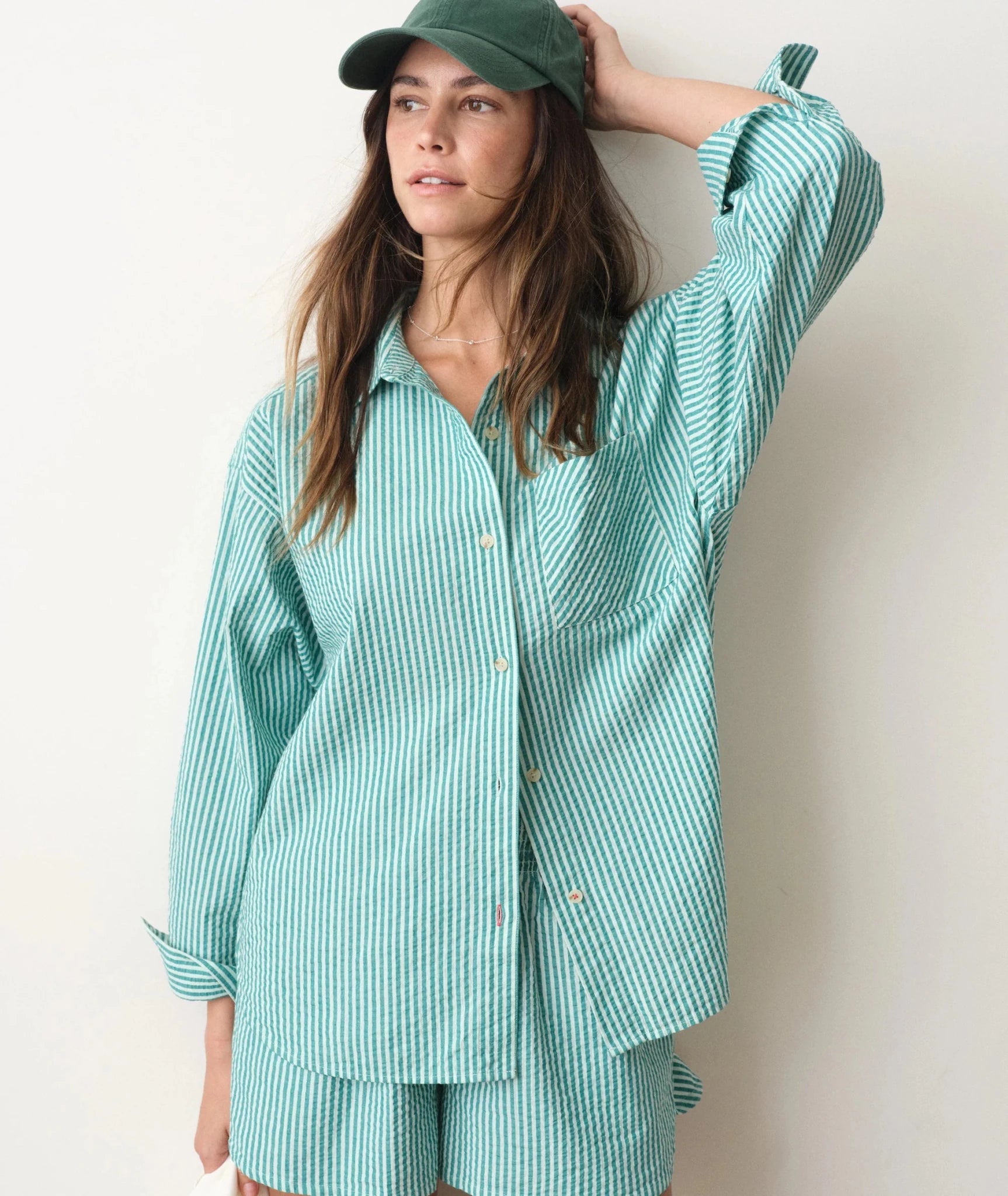 Rose & Lee Co Gracey Top, Slushy Stripe by Marine Layer Long Sleeve