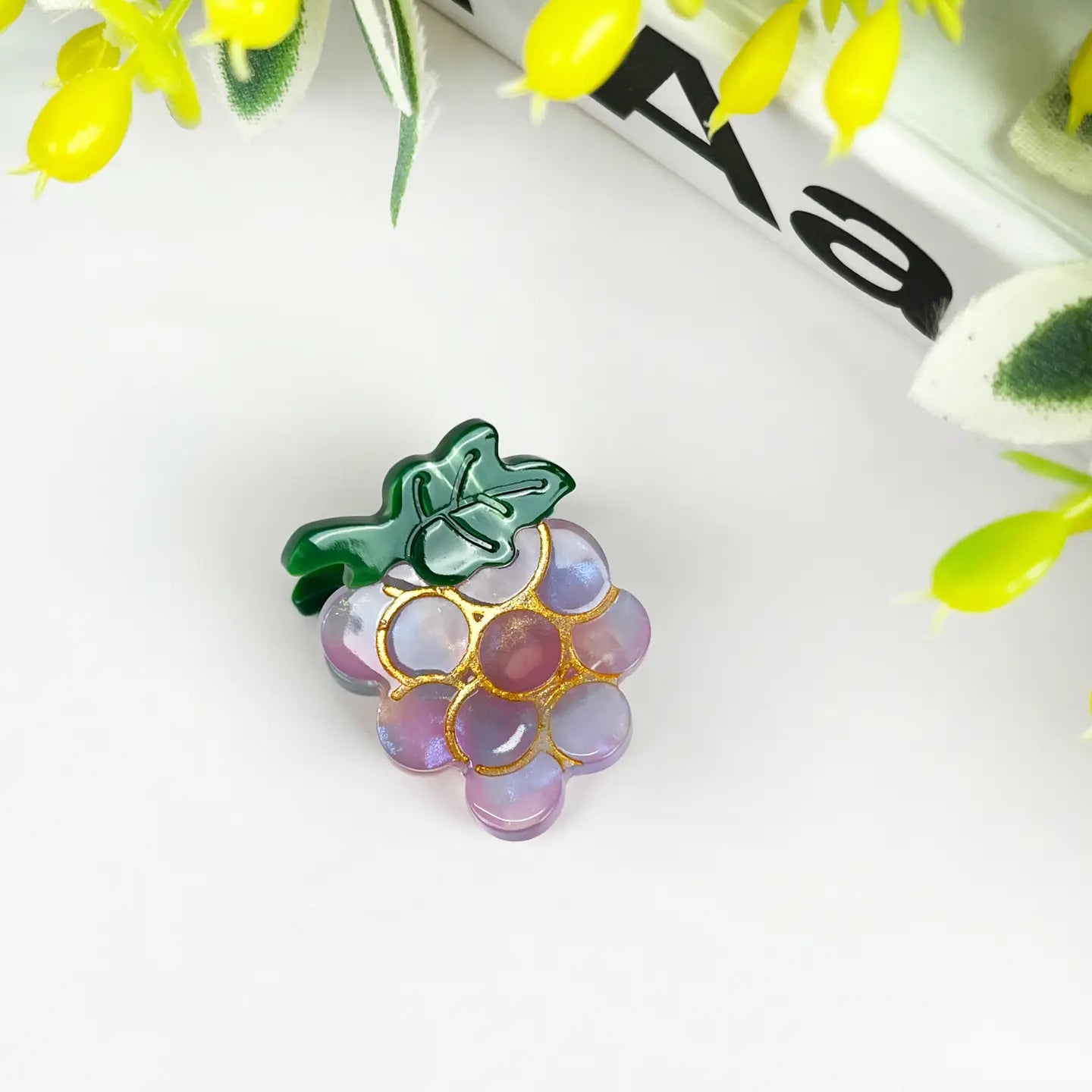 Grape Mini Claw Clip