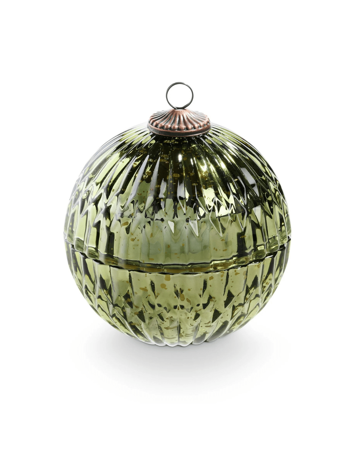 Rose & Lee Co Mercury Ornament Candle, Green Balsam & Cedar Candles