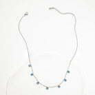 Rose & Lee Co Guiding Lights Necklace, Silver & Blue Necklaces