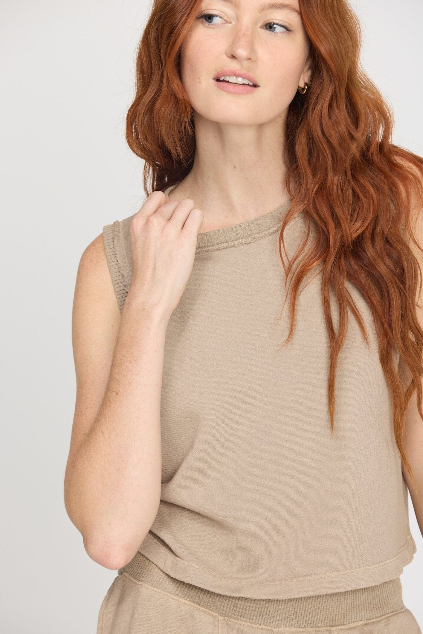 Rose & Lee Co Gwynn Tank, Desert Taupe by Project Social T Tanks