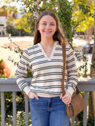 Rose & Lee Co Hadley Sweatshirt, Tapioca/Alpine Sweatshirt & Hoodies