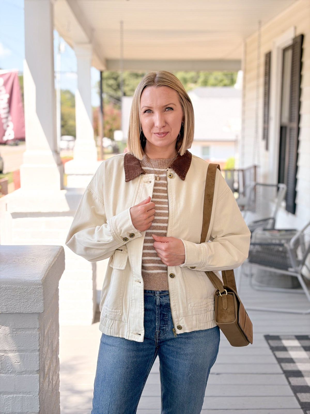 Rose & Lee Co Halli Jacket, Ecru Jackets