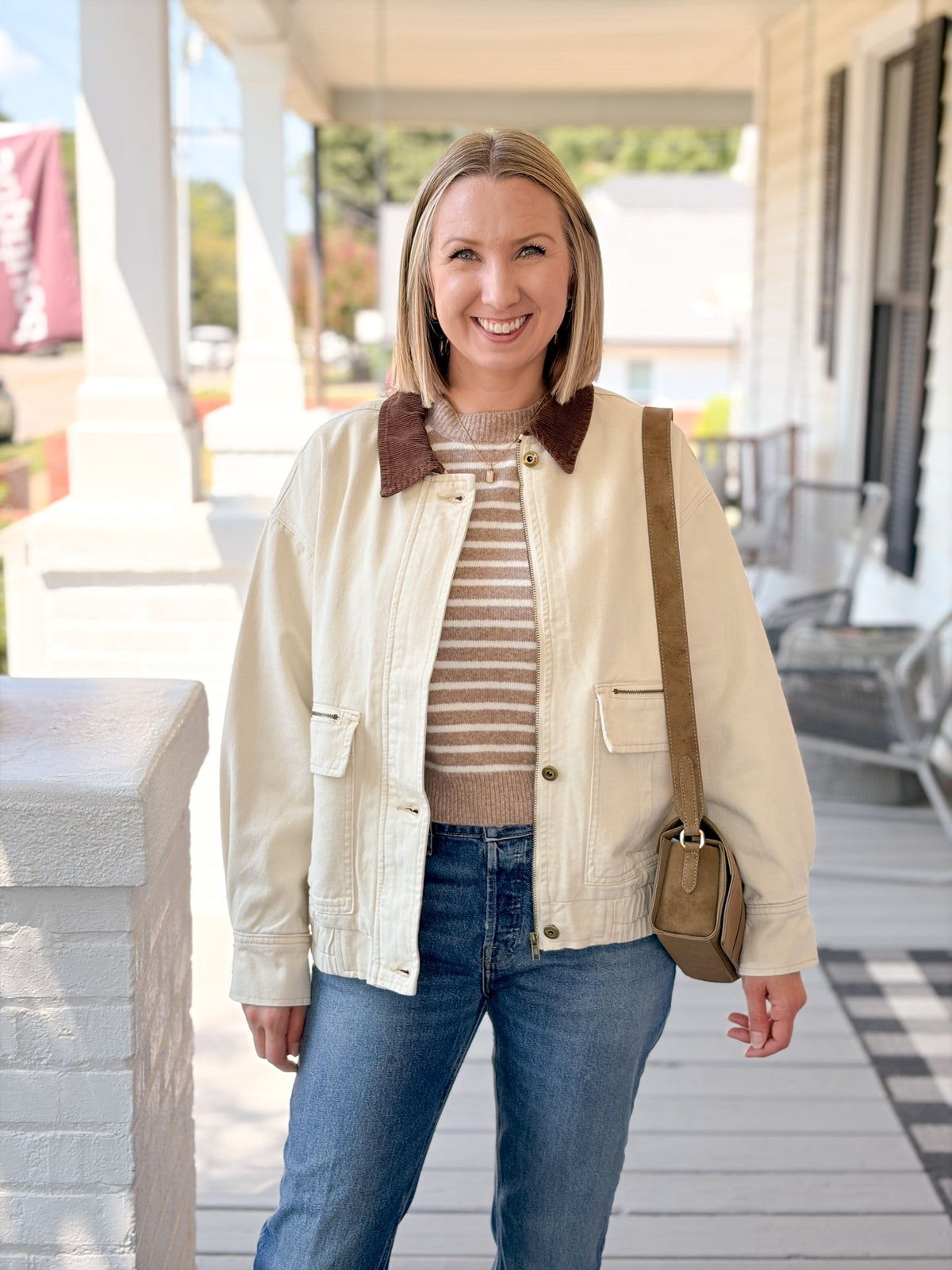 Rose & Lee Co Halli Jacket, Ecru Jackets