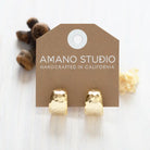 Hammered Hoop Earrings