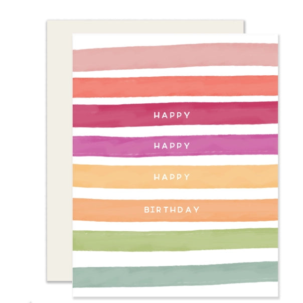 happy stripes birthday card ethical boutique apex nc