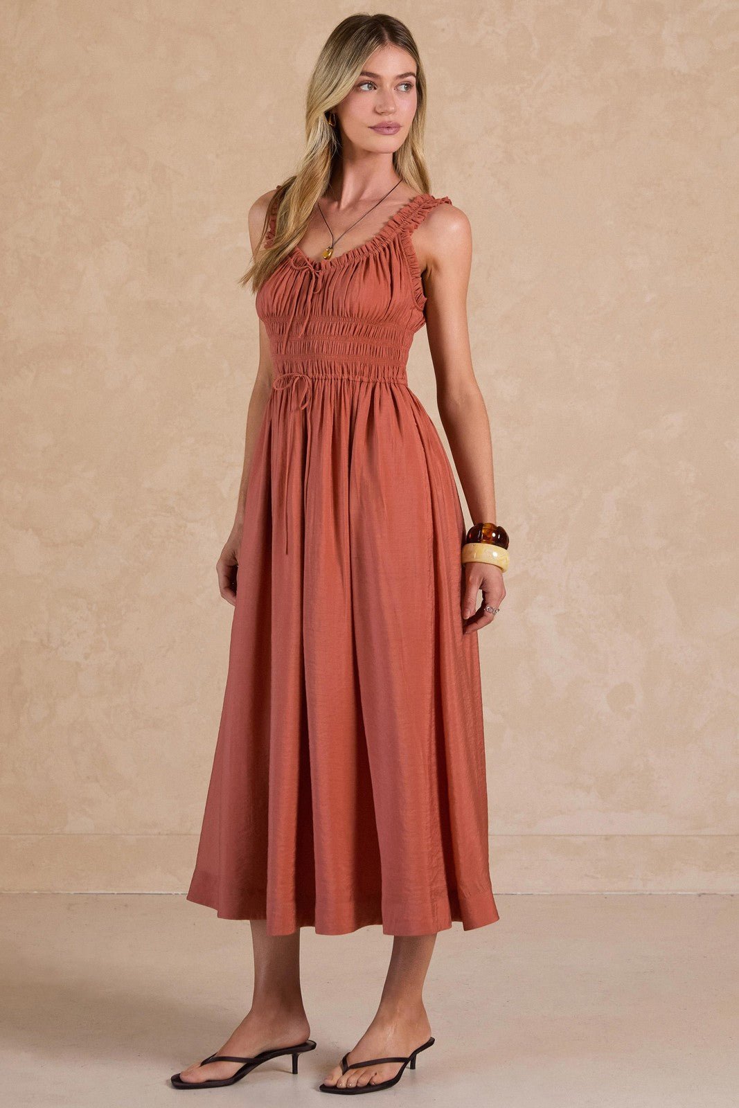 Rose & Lee Co Harleigh Dress, Clay Rose Casual Dresses