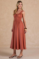 Rose & Lee Co Harleigh Dress, Clay Rose Casual Dresses