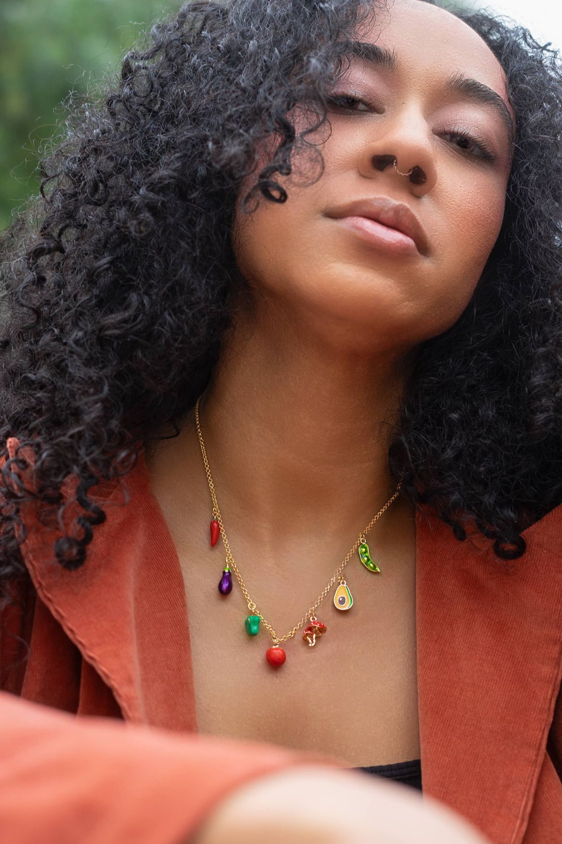 Vegetable Charm Necklace