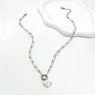 Rose & Lee Co Heart Of Mary Necklace, Silver Necklaces