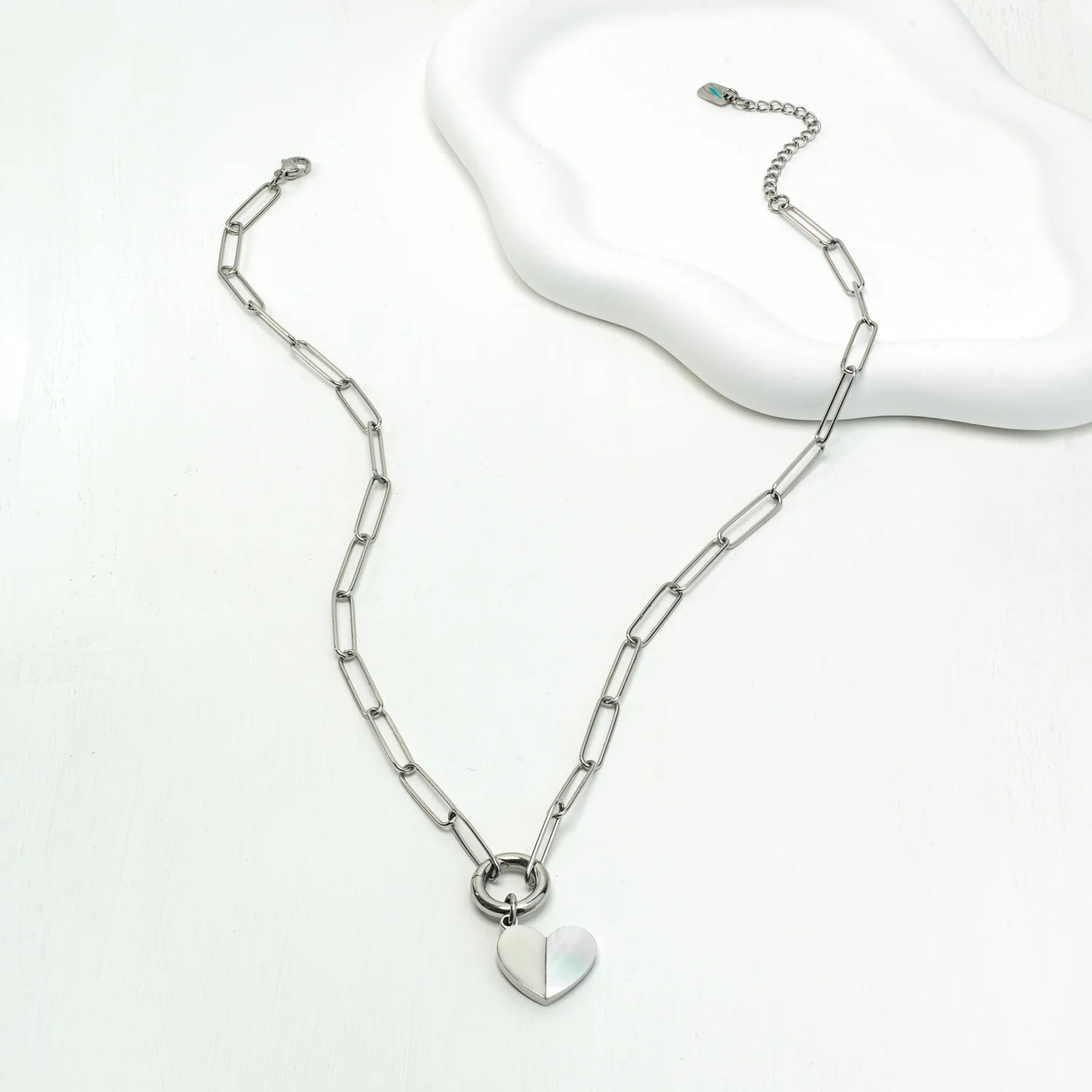 Rose & Lee Co Heart Of Mary Necklace, Silver Necklaces