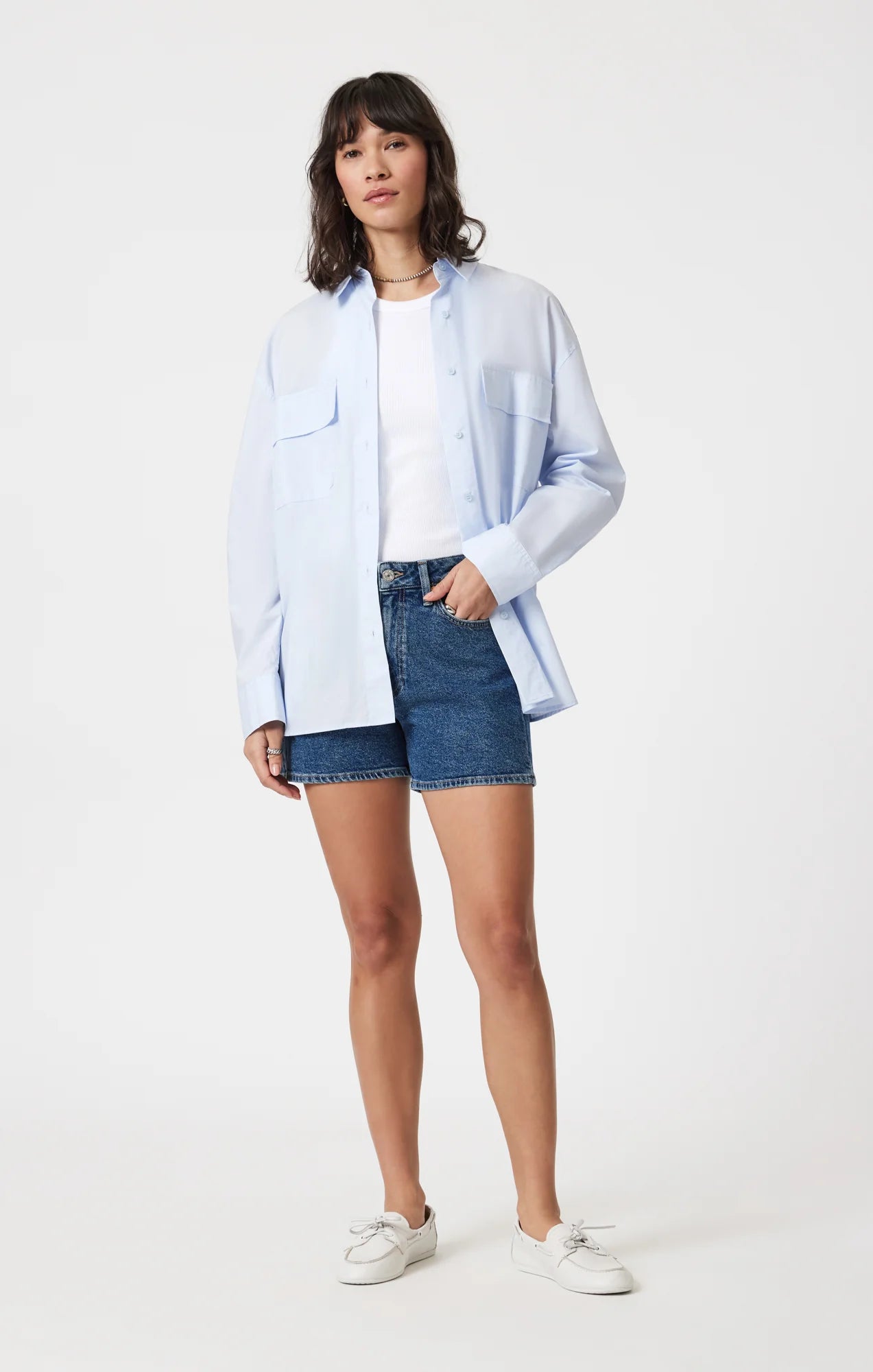 Rose & Lee Co Heidi Jean Shorts, Dark Shaded 90's by Mavi Jeans Denim Shorts