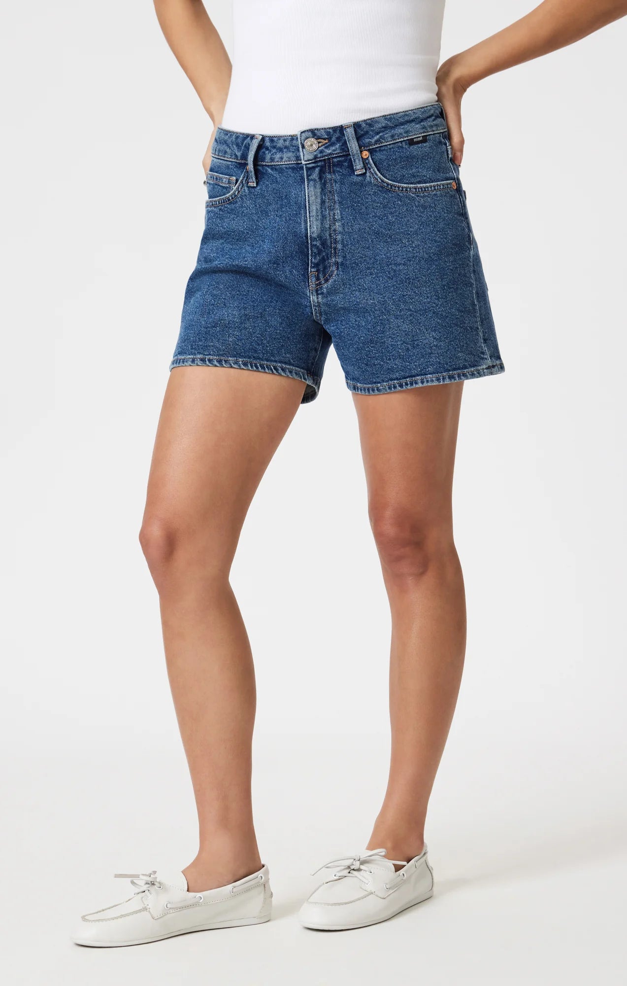 Rose & Lee Co Heidi Jean Shorts, Dark Shaded 90's by Mavi Jeans Denim Shorts