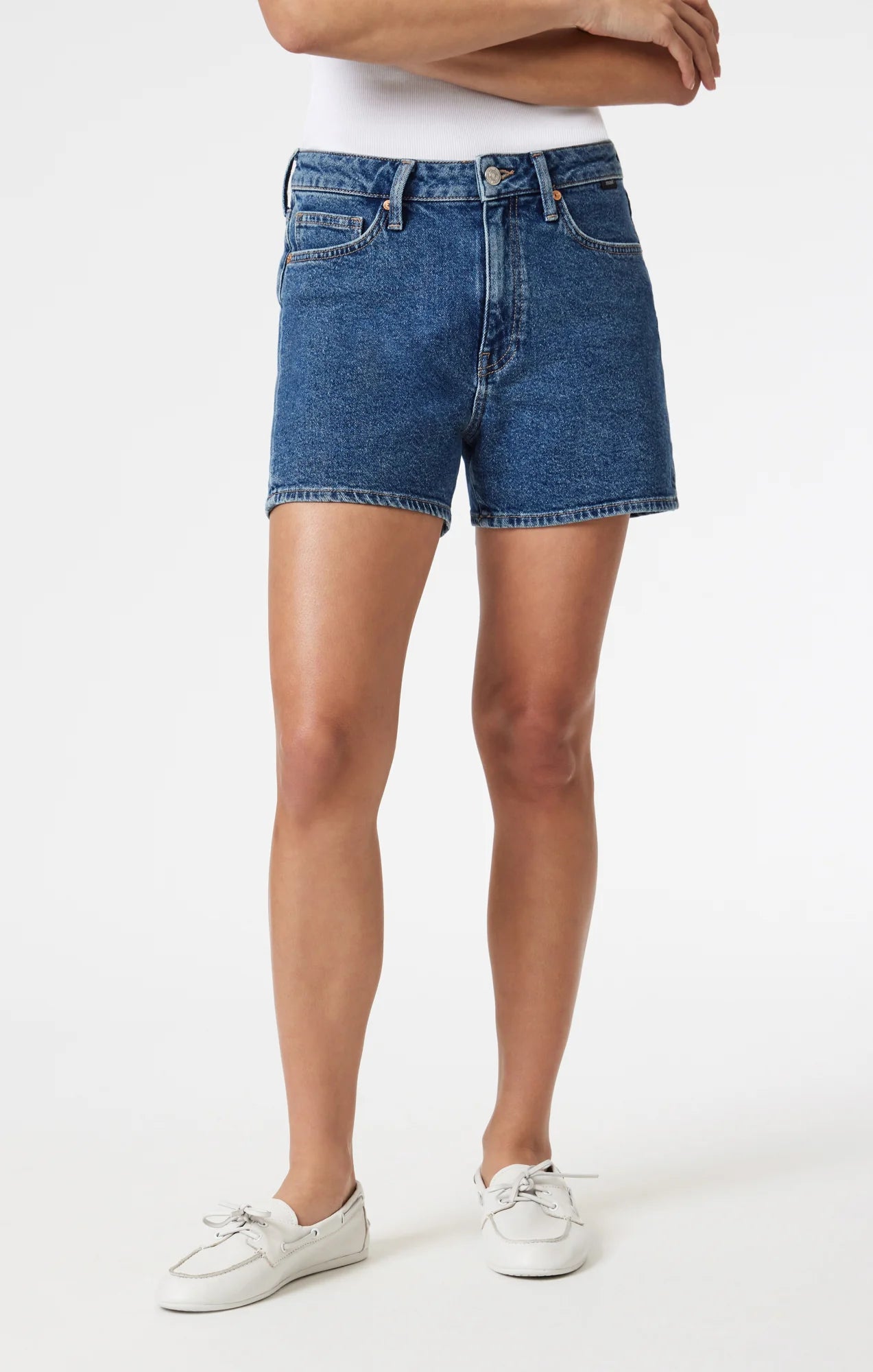 Rose & Lee Co Heidi Jean Shorts, Dark Shaded 90's by Mavi Jeans Denim Shorts