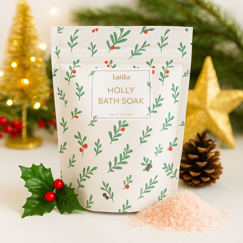Christmas Holly Holiday Bath Soak