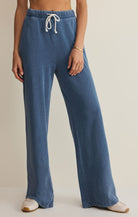 Full Length Wide Leg Indigo Pants