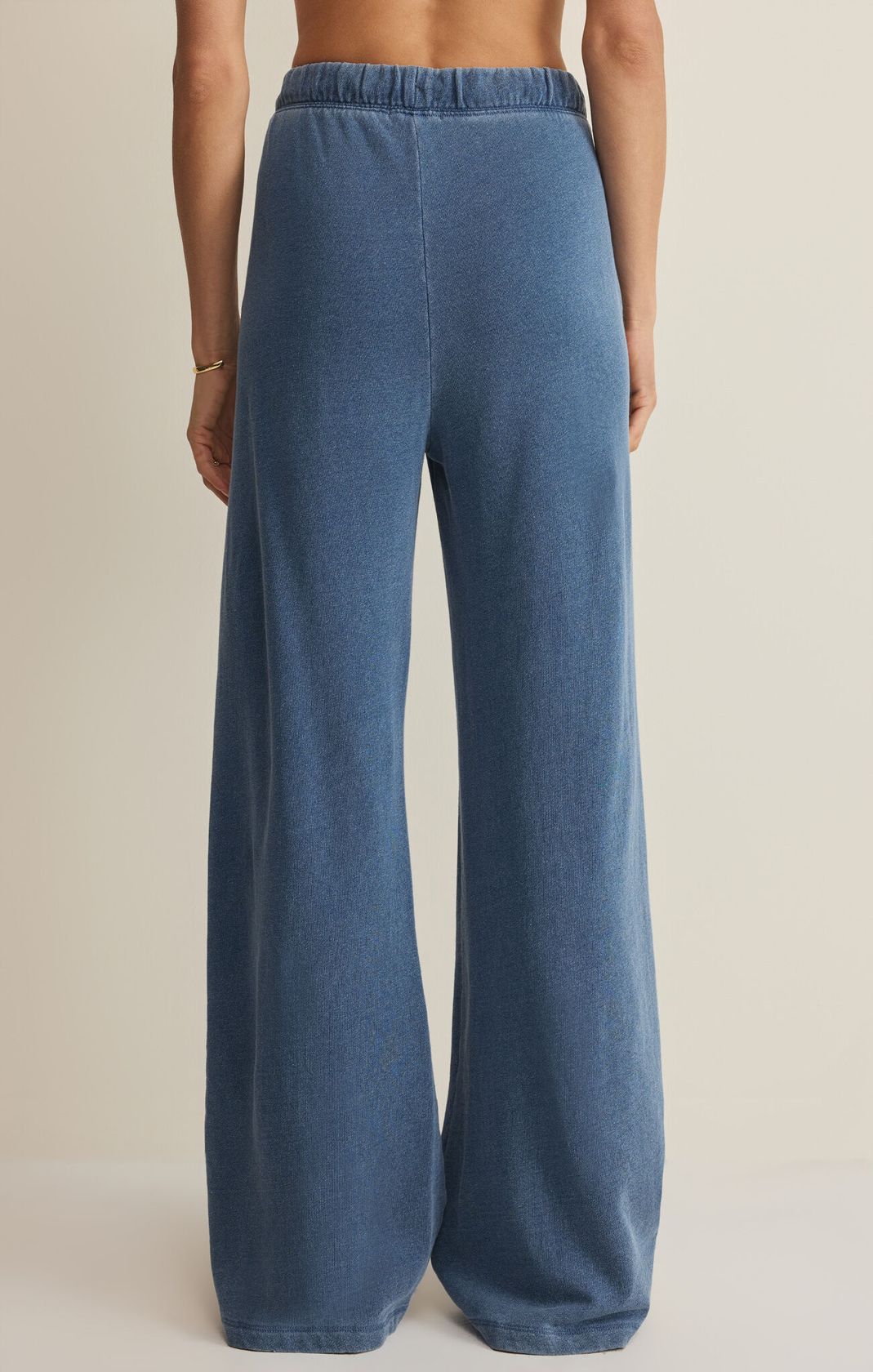 Full Length Wide Leg Indigo Pants