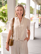 Rose & Lee Co Linno Top, Multi short sleeve