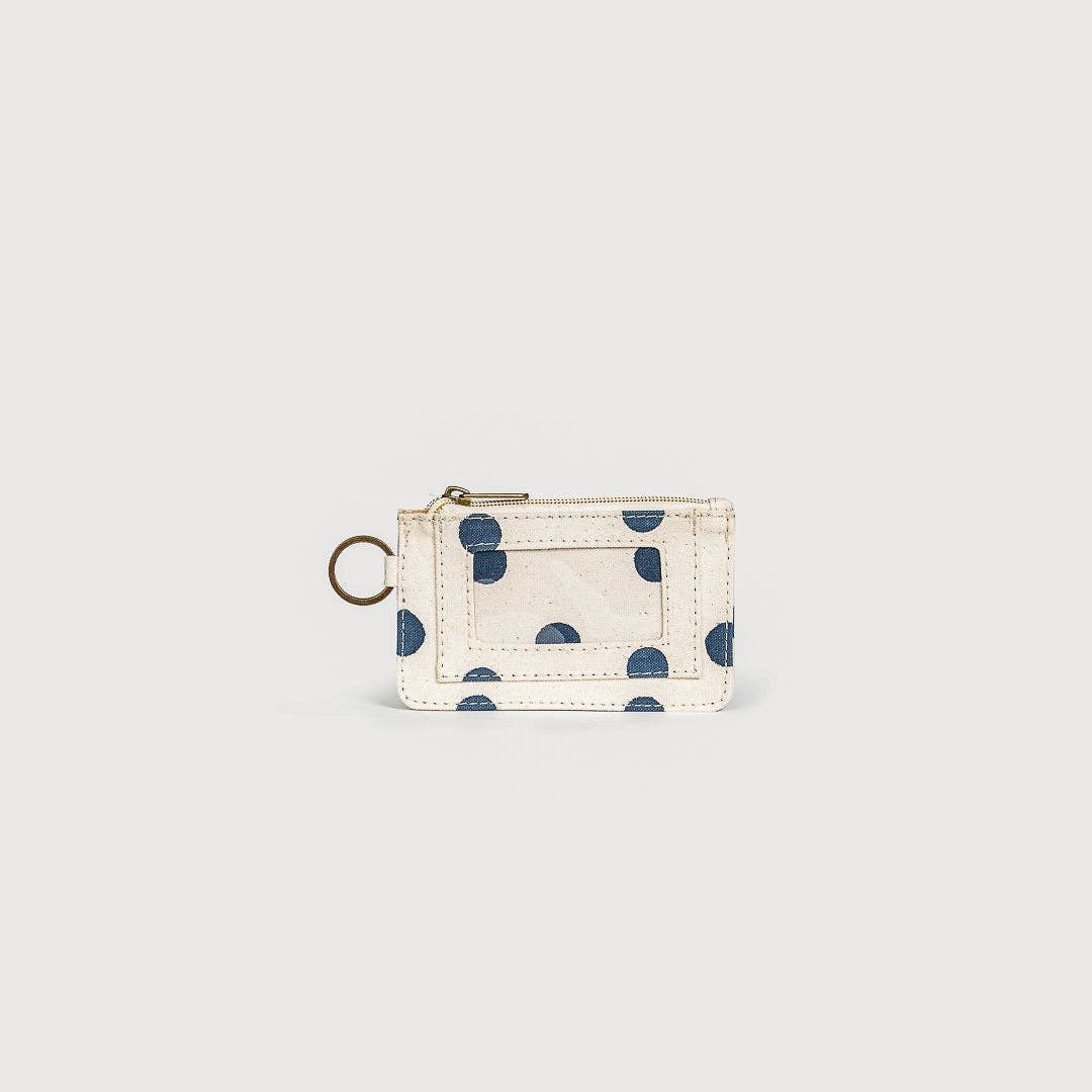 Rose & Lee Co ID Pouch, Indigo Dot Bags