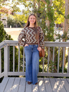 Rose & Lee Co Ingrid Sweater, Squiggles by Known Supply Sweaters
