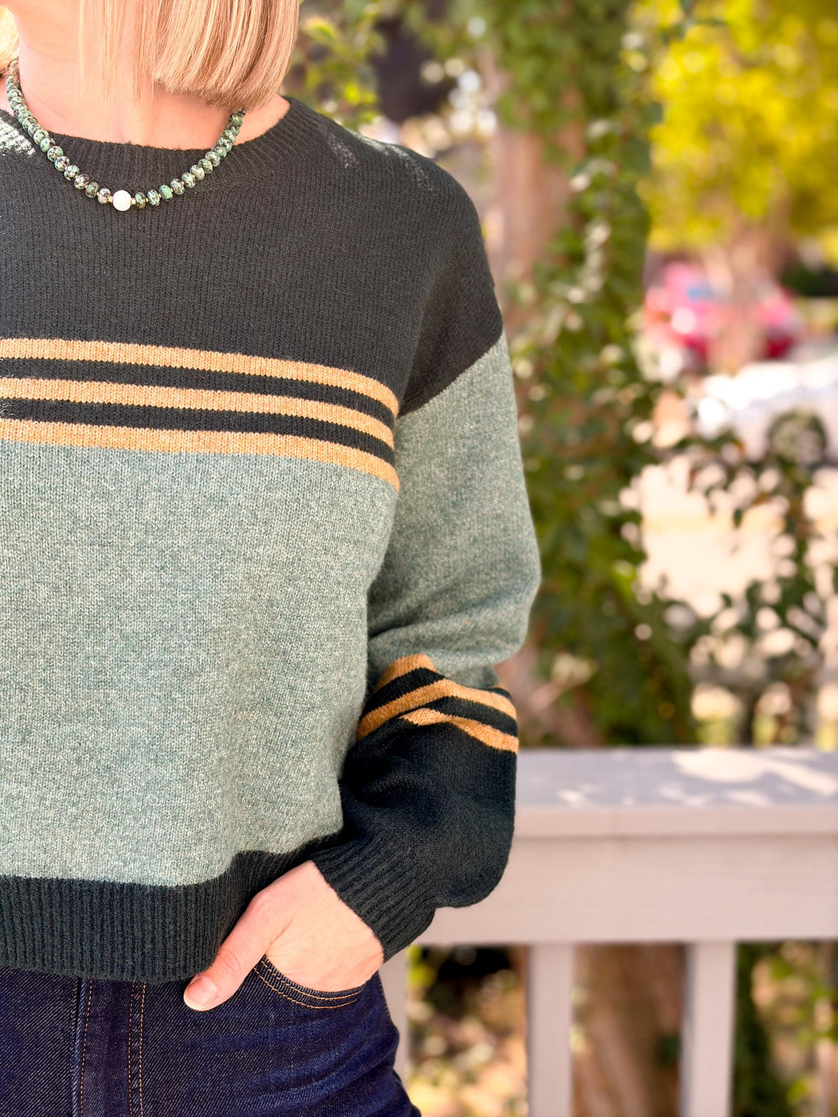 Rose & Lee Co Isabeau Sweater, Hunter Green Sweaters