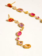 Rose & Lee Co Islaine CZ Drop Earrings, 18k Gold Earrings