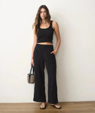 Rose & Lee Co Isla Pants, Black by Marine Layer Pants