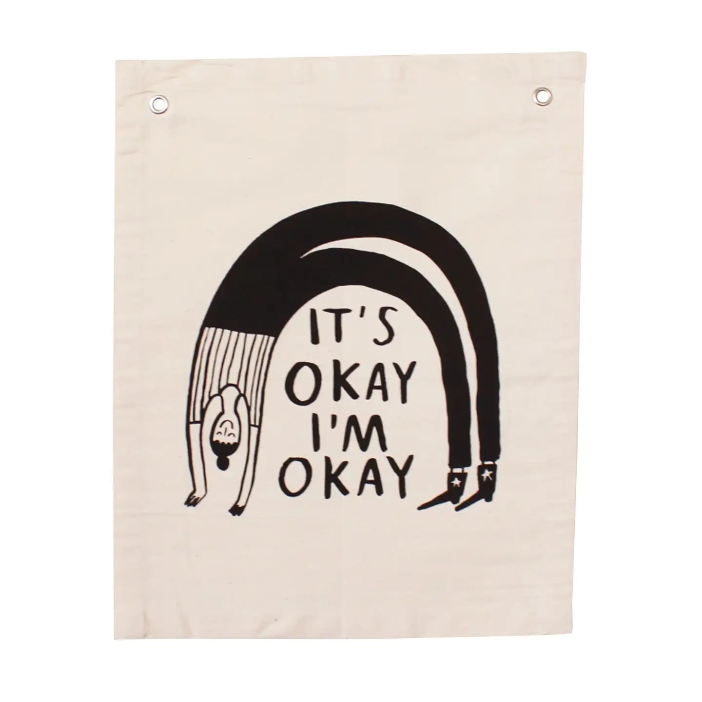 It's Okay I'm Okay Wall Banner