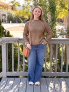 Rose & Lee Co Ivy Reversible Sweater, Teak/Sandstone Sweaters