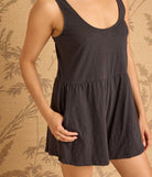 Rose & Lee Co Ivy Romper, Washed Black Romper