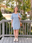 Rose & Lee Co Izzy Denim Dress, Light Wash by Marine Layer Casual Dresses